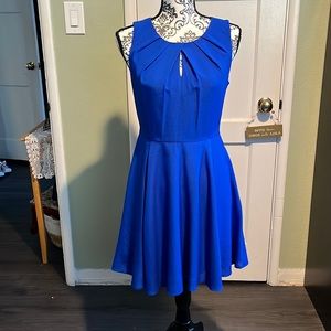 Express royal blue mid length dress